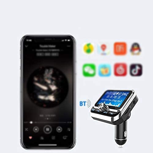 ZEFLMXS Car Kit Handsfree FM Transmitter MP3 Player Charger Audio Receiver