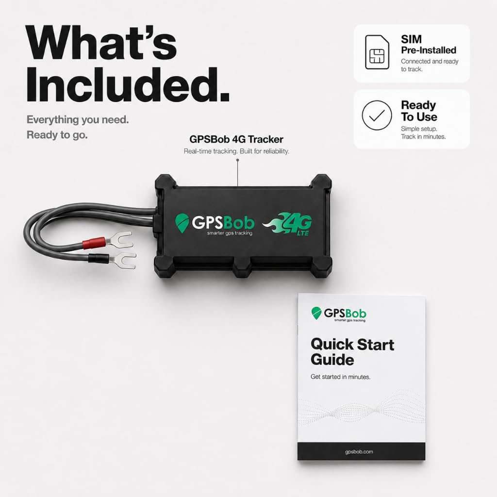 4G Hardwired GPS Tracker for Vehicles with Route History
