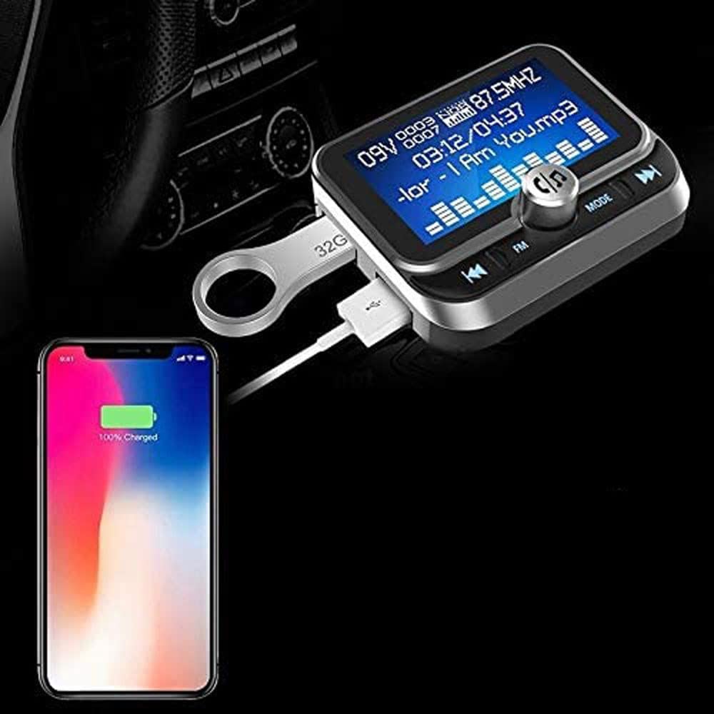 Quick Charge Car FM Transmitter & MP3 Player