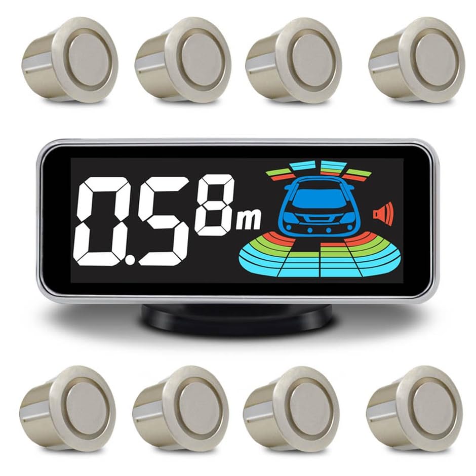 8-Sensor Car Reverse Parking Radar System