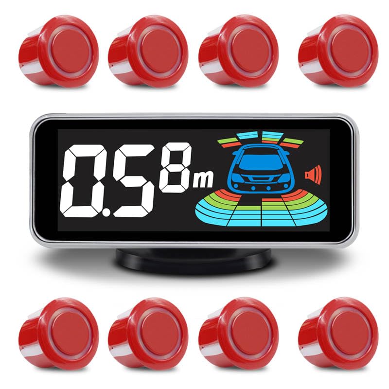 8-Sensor Car Reverse Parking Radar System