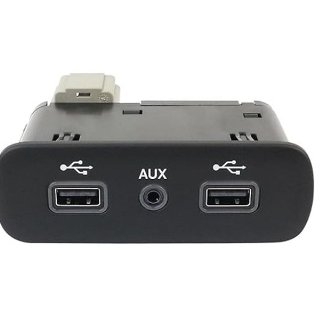 Car USB Hub with 4 Fast Charging Ports & Media Interface