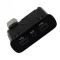Car USB Hub with 4 Fast Charging Ports & Media Interface
