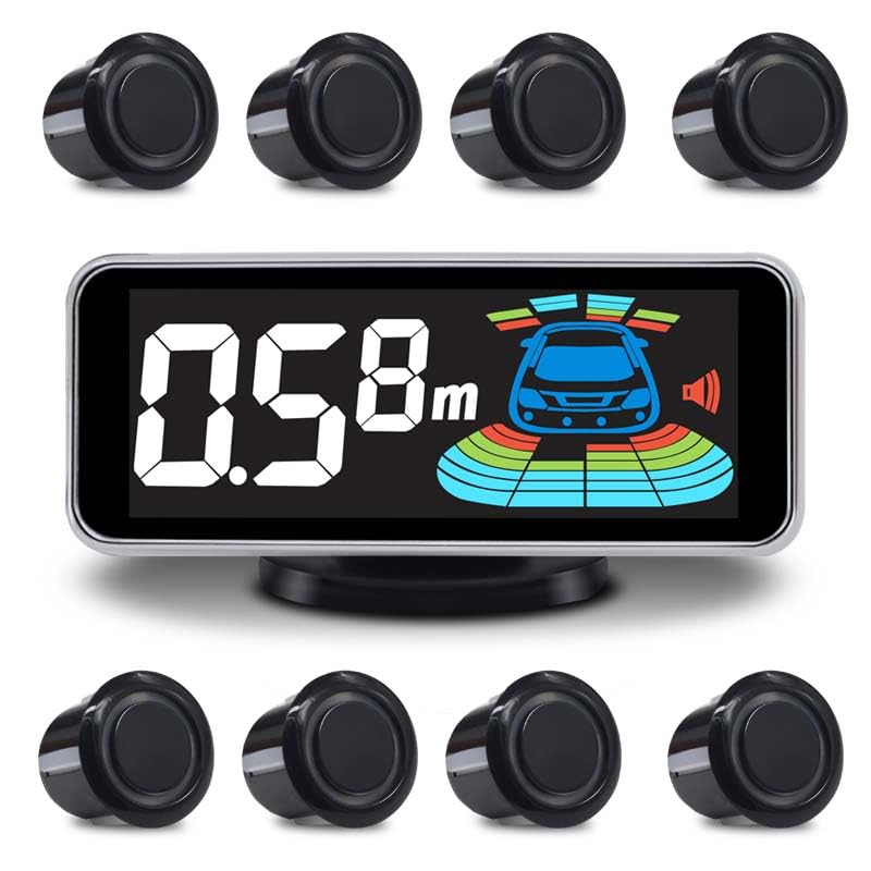 8-Sensor Car Reverse Parking Radar System