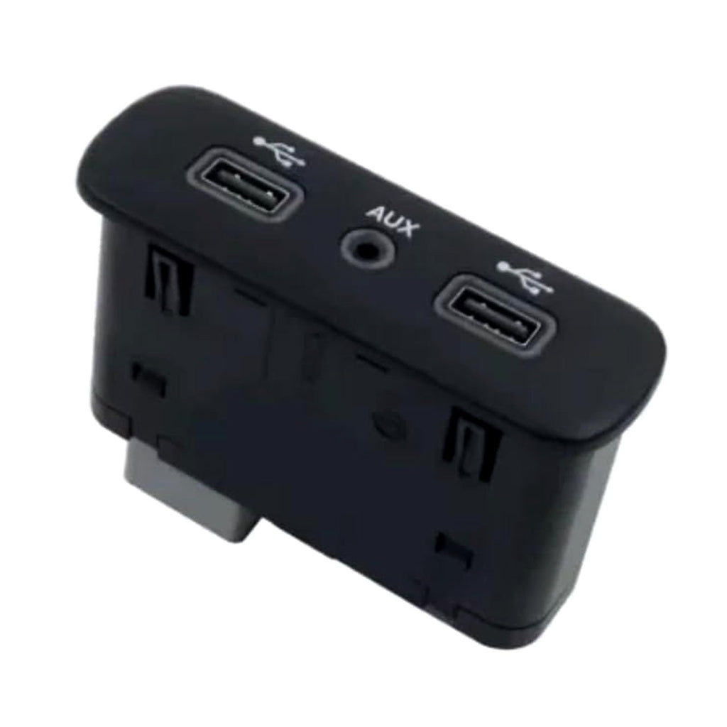 Car USB Hub with 4 Fast Charging Ports & Media Interface