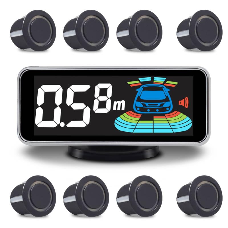 8-Sensor Car Reverse Parking Radar System