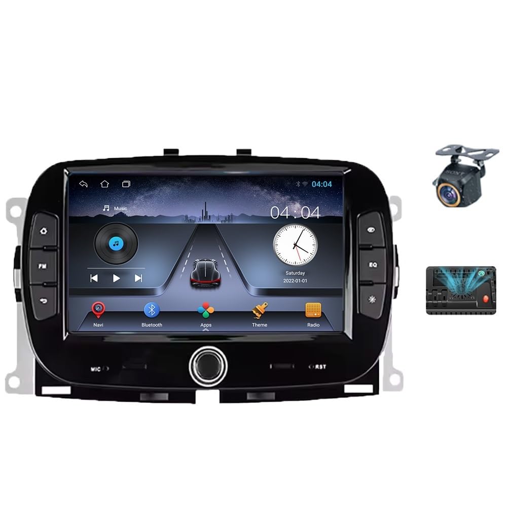 Android 15 Wireless CarPlay Multimedia Player for Fiat 500 2016–2019