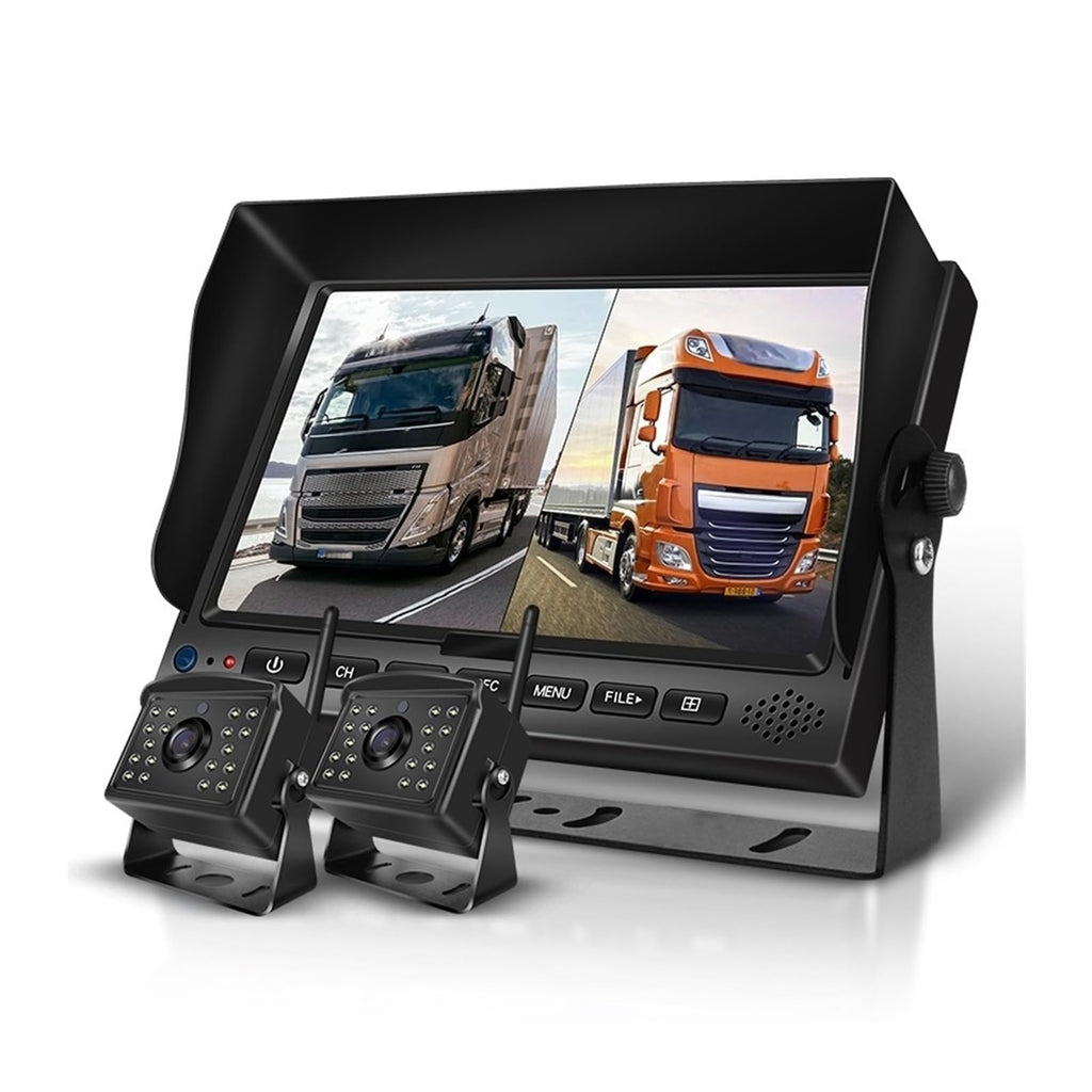 1080P Heavy Truck Digital Wireless Camera System with 4CH 7 Inch DVR Recorder Reverse Backup Vehicle Security Auto Camera
