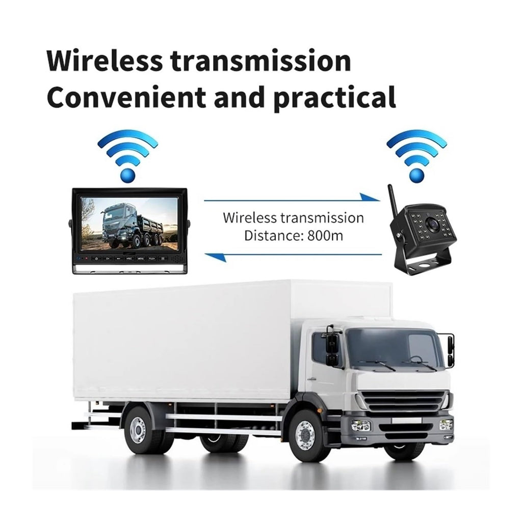 1080P Heavy Truck Digital Wireless Camera System with 4CH 7 Inch DVR Recorder Reverse Backup Vehicle Security Auto Camera