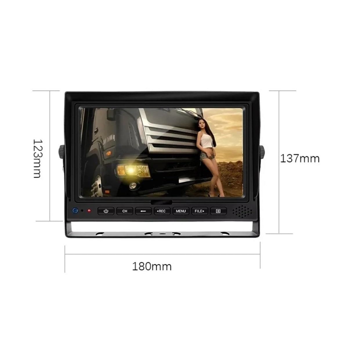 1080P Heavy Truck Digital Wireless Camera System with 4CH 7 Inch DVR Recorder Reverse Backup Vehicle Security Auto Camera