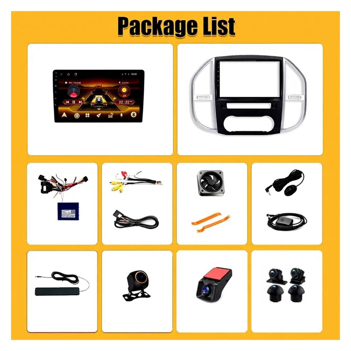 Android 15 CarPlay Stereo for Mercedes-Benz Vito W447 2014–2020