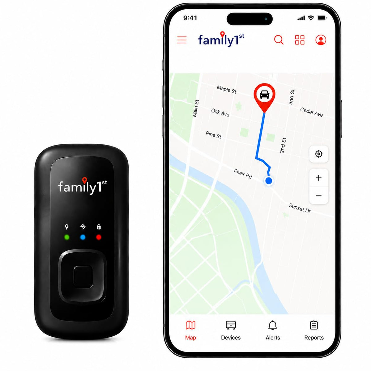 Portable GPS Tracker for Cars, Vehicles & Personal Tracking