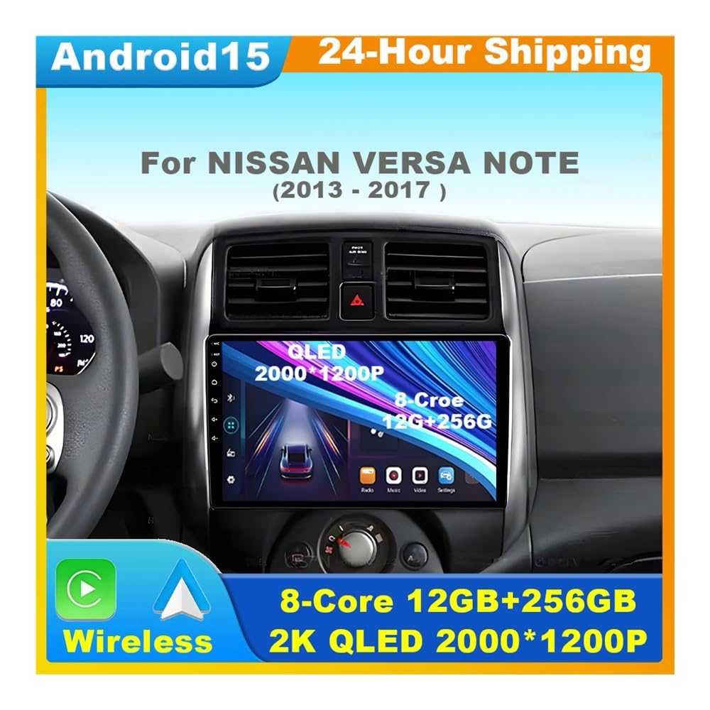 9" CarPlay Stereo for Nissan Versa/Note 2013–2017