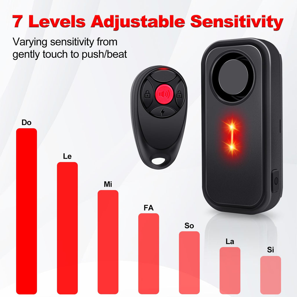 KCMYTONER 113dB Bike Alarm with Remote