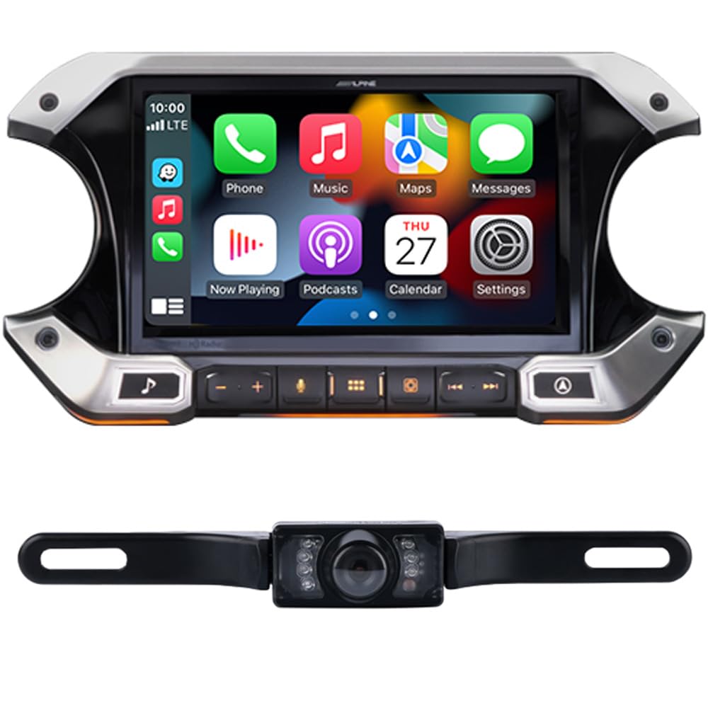 9" Multimedia Receiver with License Plate Camera for Jeep Wrangler & Gladiator