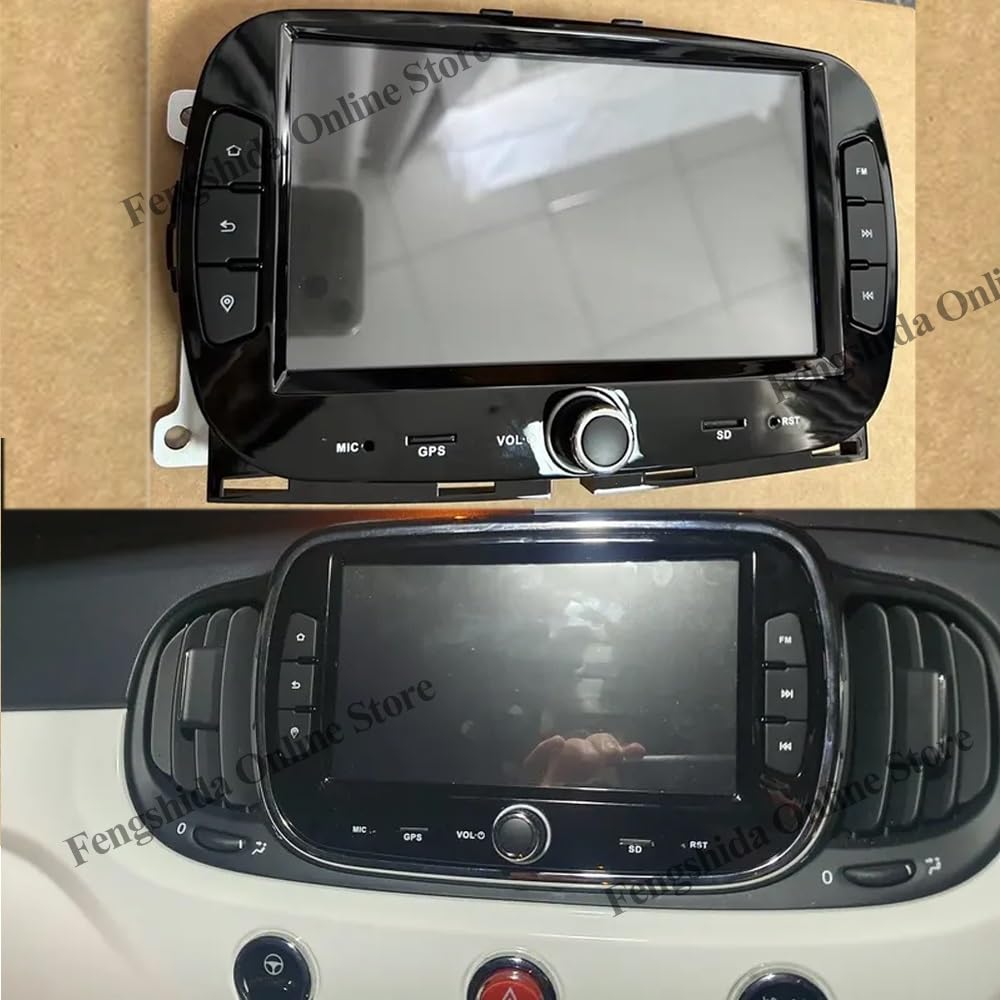 Android 15 Wireless CarPlay Multimedia Player for Fiat 500 2016–2019