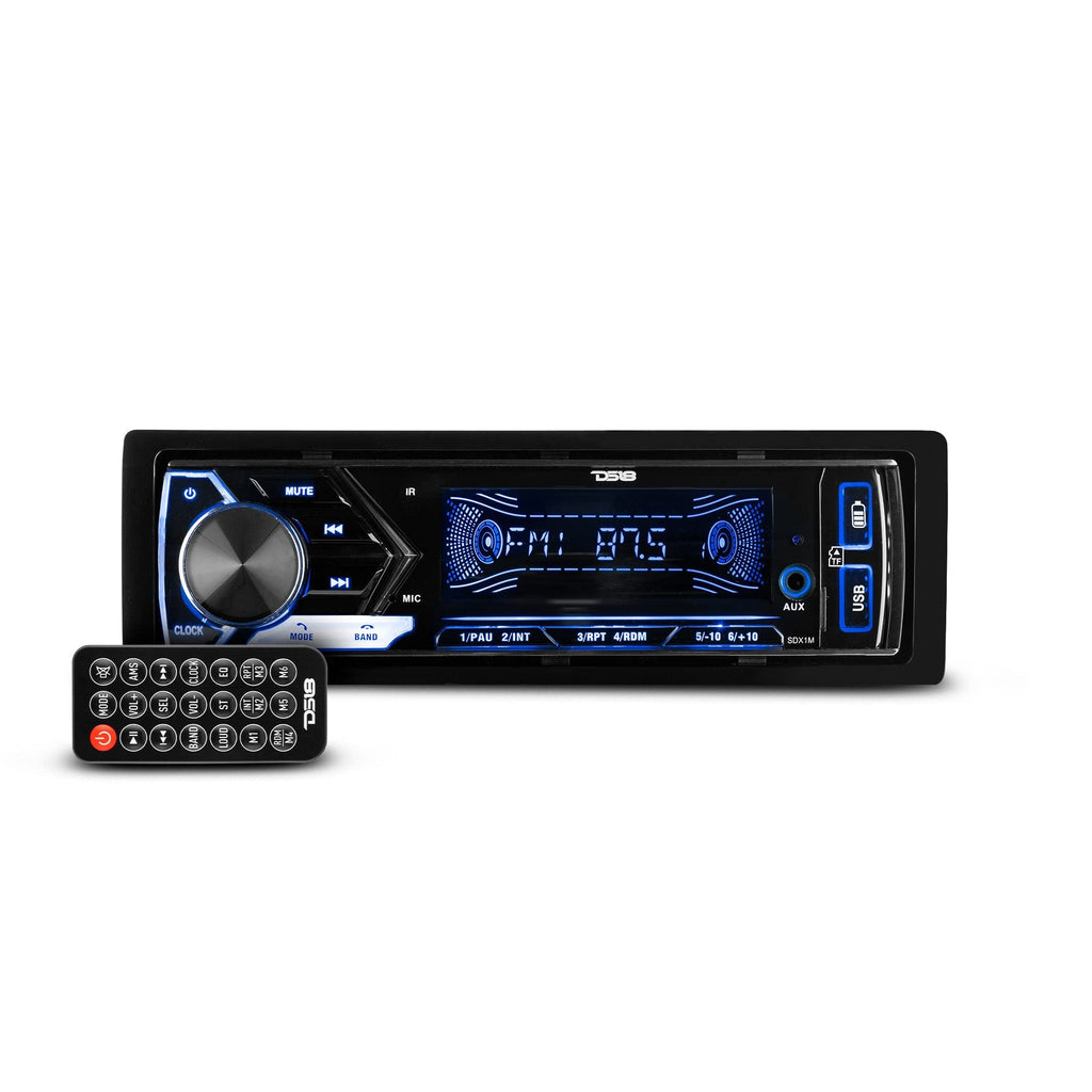 Single DIN Bluetooth Digital Media Receiver with Dual USB & Quick Charge