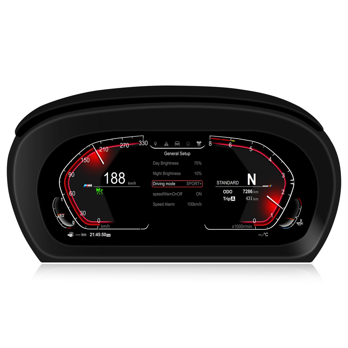 10.25" Digital Head-Up Display for BMW E90/E91/E92/E93 2005–2012