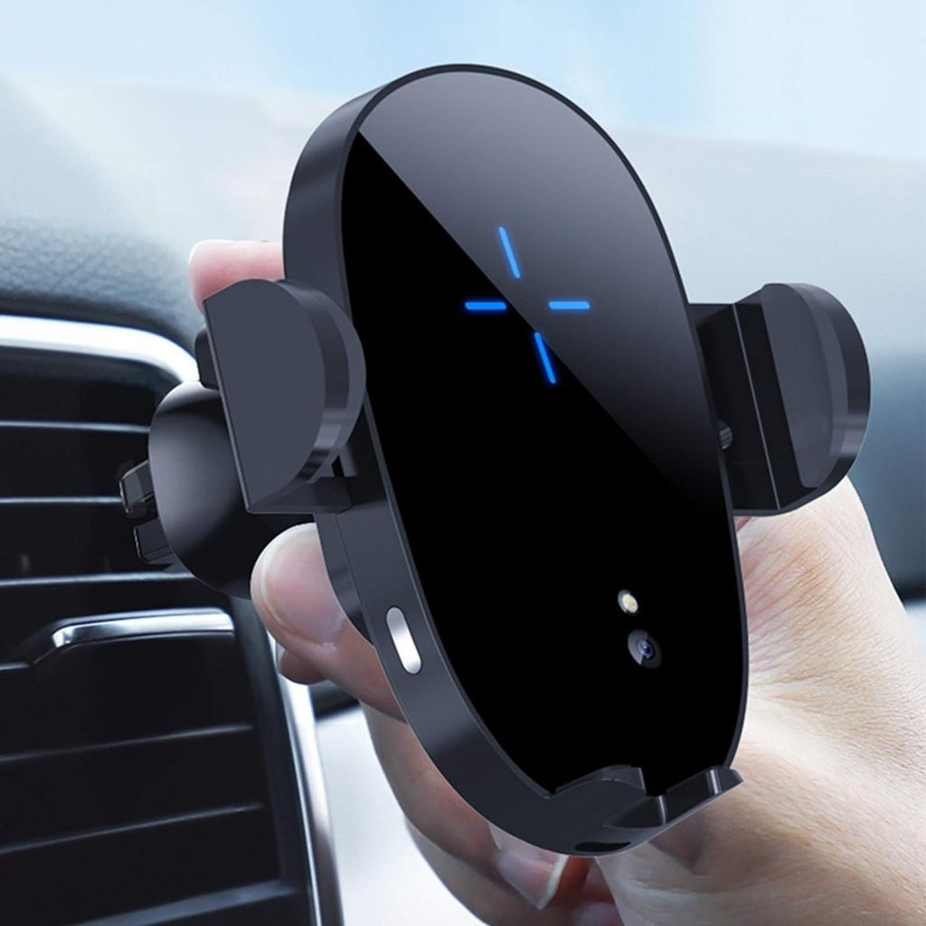 15W Wireless Car Charger Phone Holder with USB-C Port