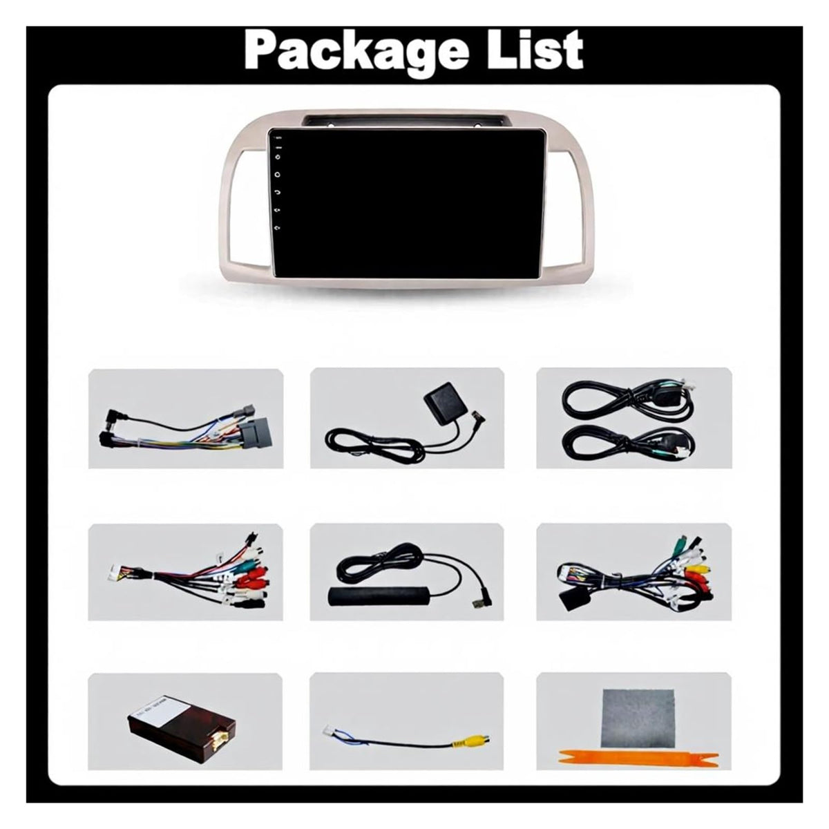 Android 14 CarPlay Stereo for Nissan March/Micra K12 2002–2010