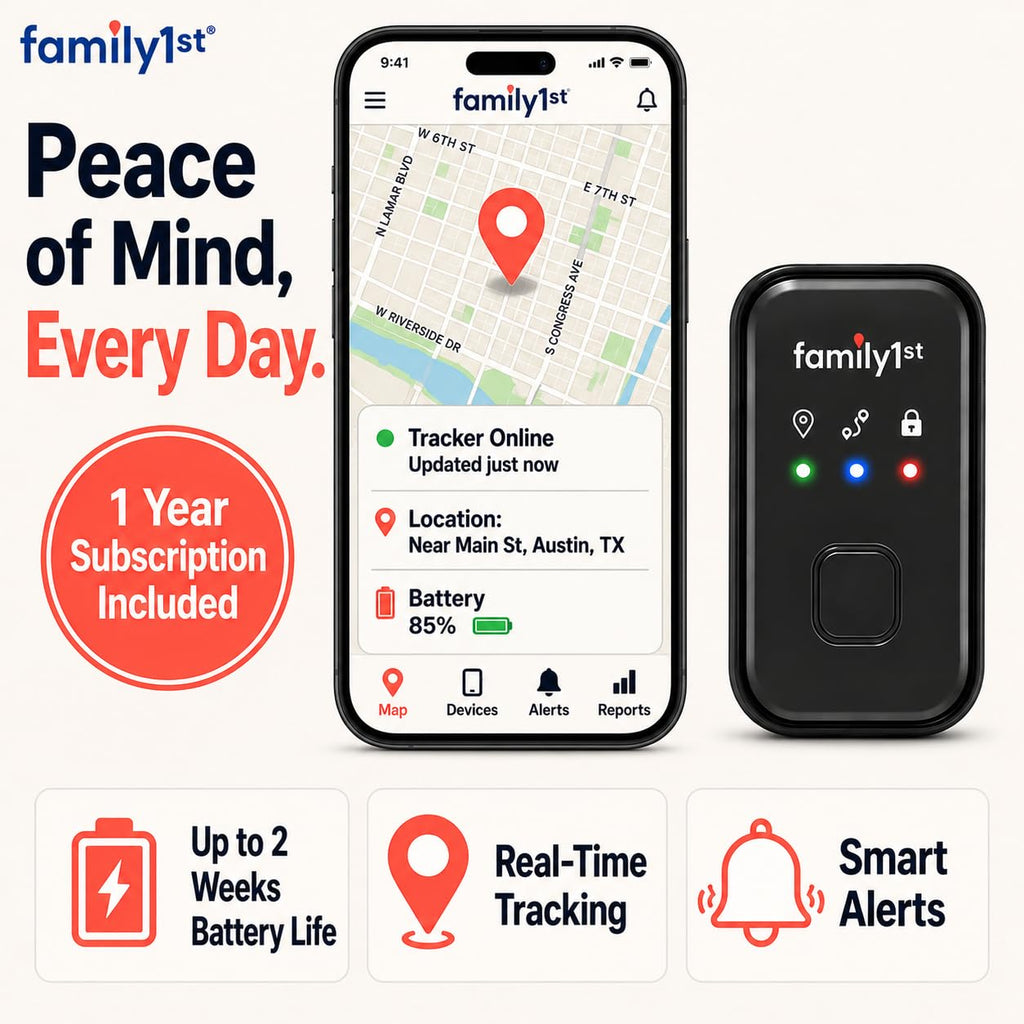 Portable GPS Tracker for Cars, Vehicles & Personal Tracking