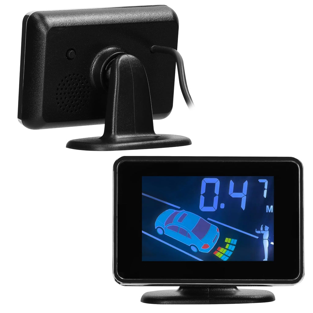 8-Sensor Front & Rear Parking Radar with LCD Display & Buzzer