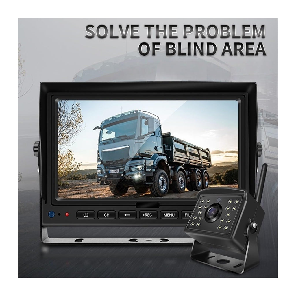 1080P Heavy Truck Digital Wireless Camera System with 4CH 7 Inch DVR Recorder Reverse Backup Vehicle Security Auto Camera