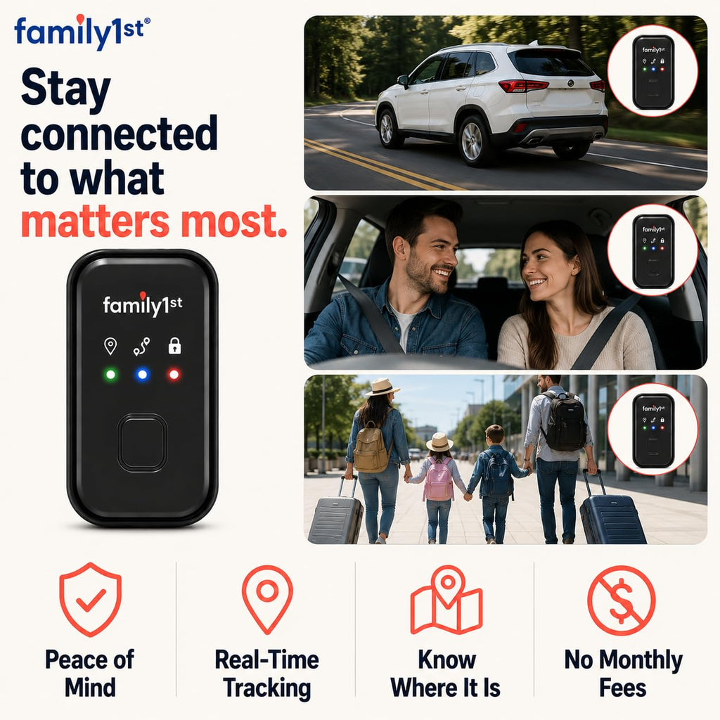 Portable GPS Tracker for Cars, Vehicles & Personal Tracking
