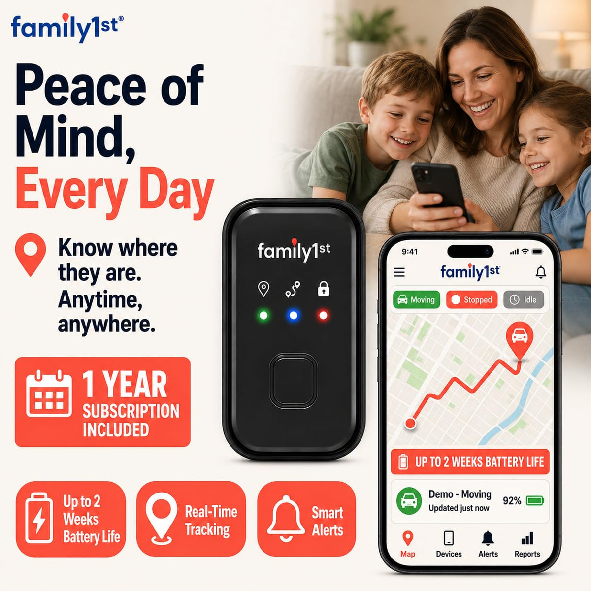 Portable GPS Tracker for Cars, Vehicles & Personal Tracking