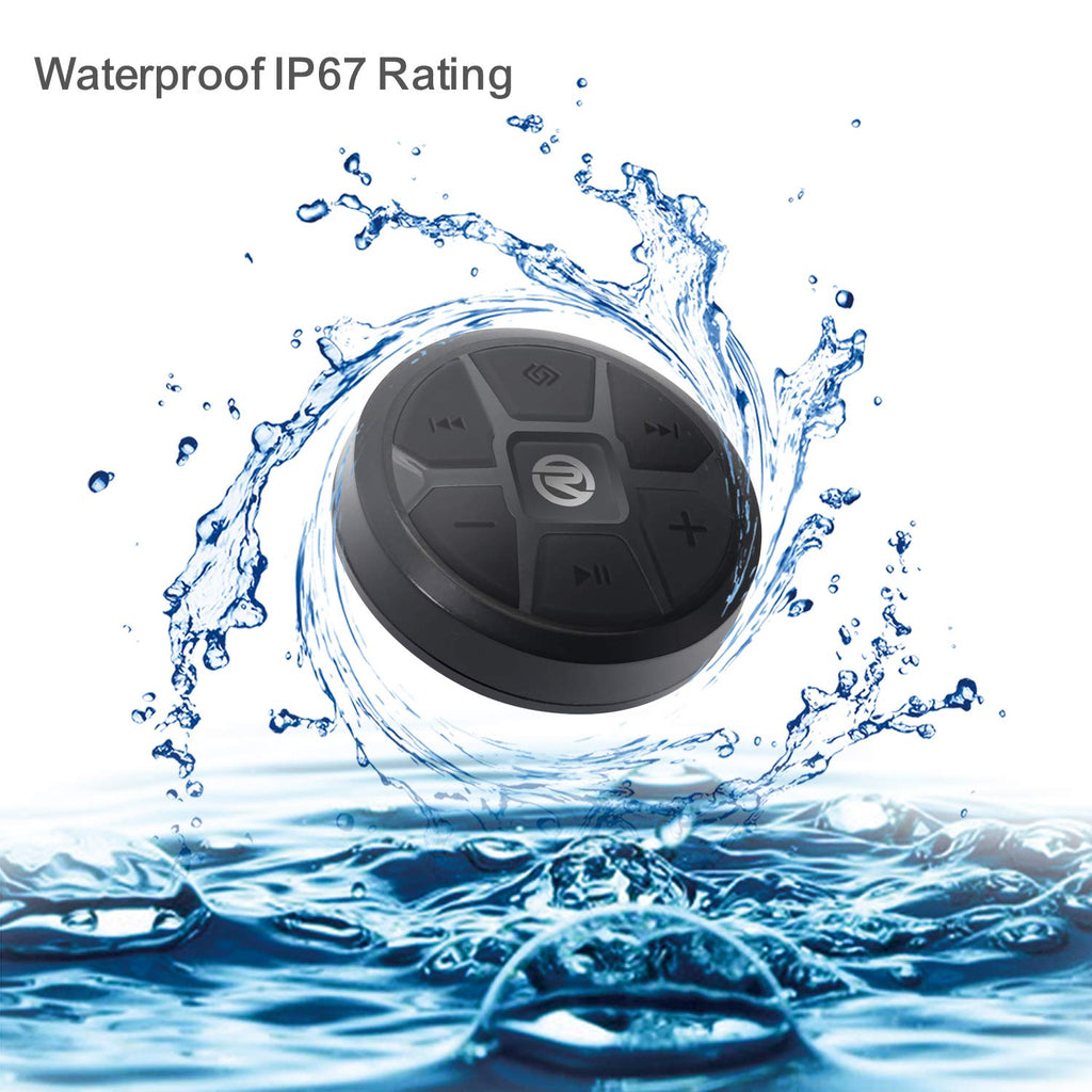 Recoil Bluetooth Media Button Steering Wheel Remote Control Car Bike Boat