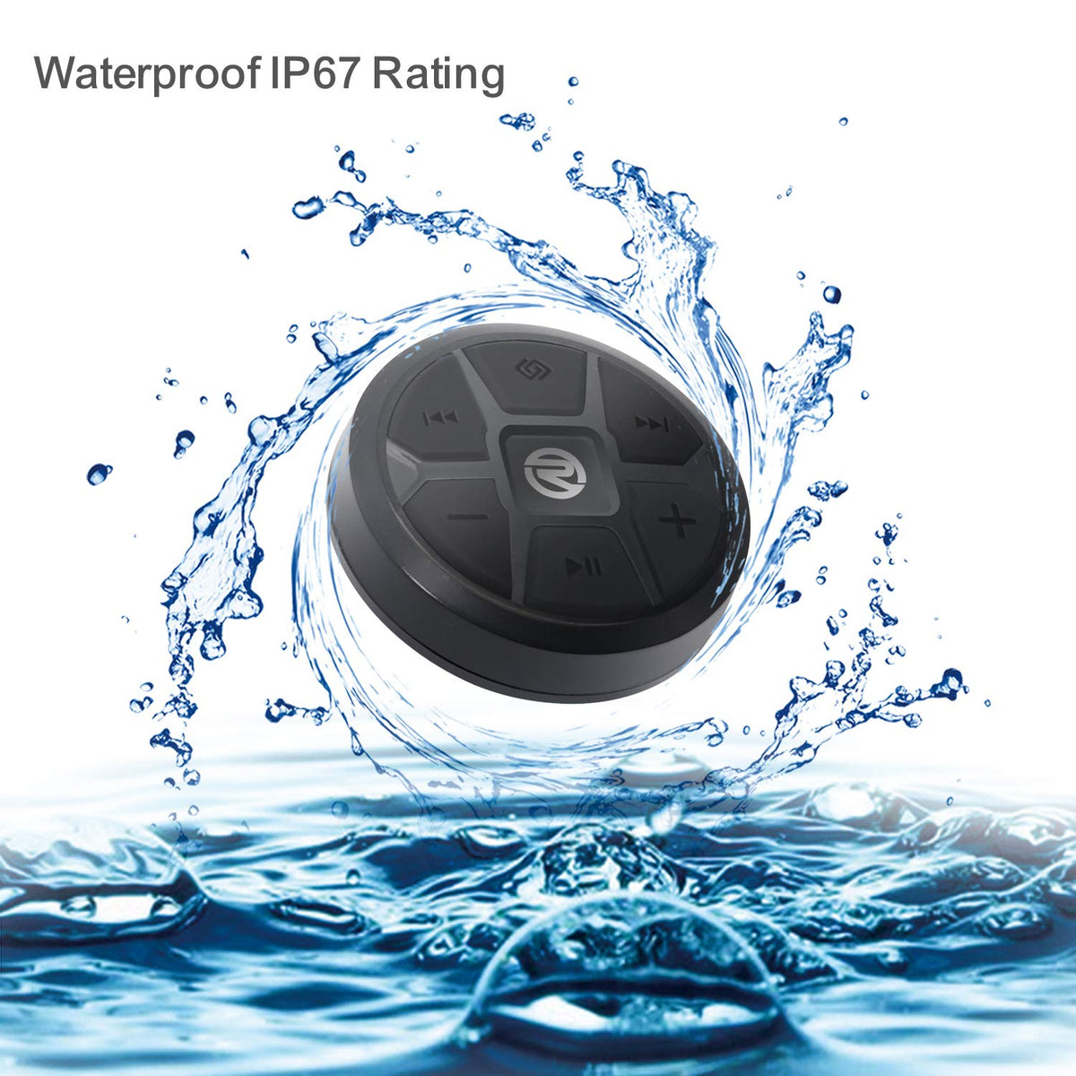 Recoil Bluetooth Media Button Steering Wheel Remote Control Car Bike Boat