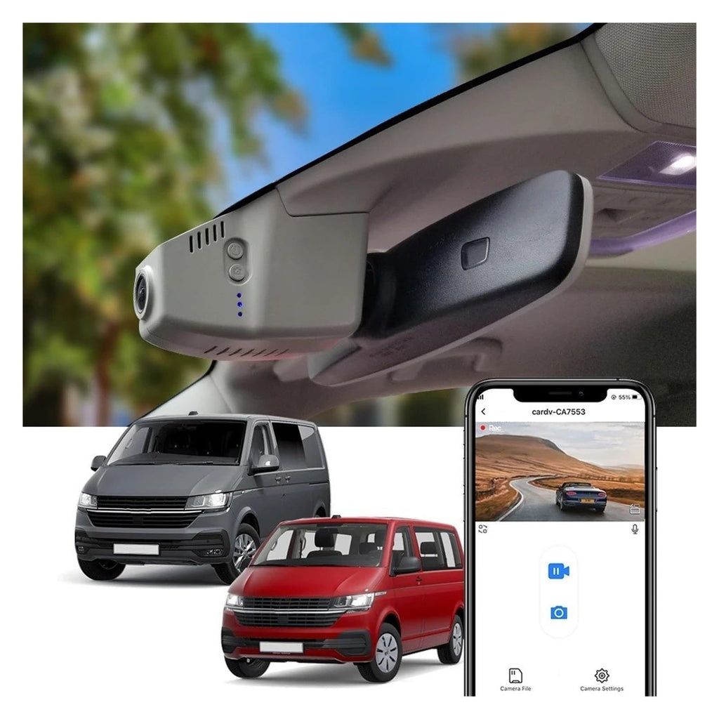 4K Dual Dash Cam & Backup Camera for VW T6/T6.1 2015–2025