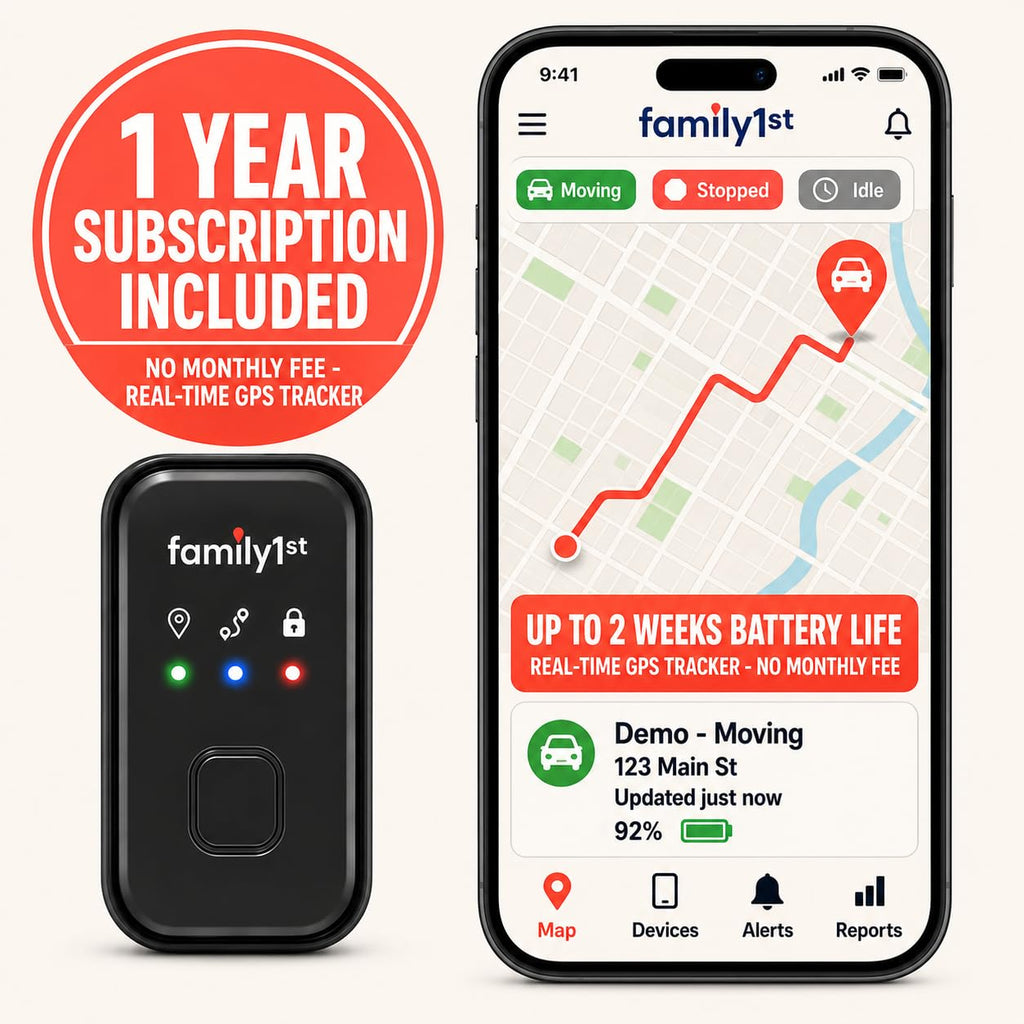 Portable GPS Tracker for Cars, Vehicles & Personal Tracking