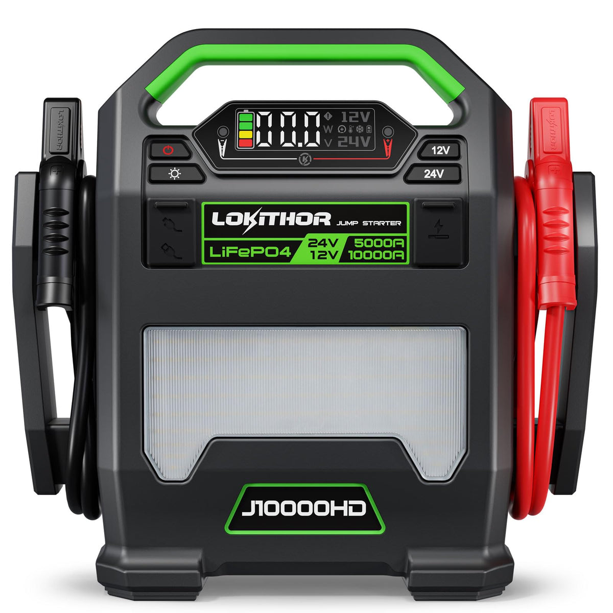 LOKITHOR J10000HD 12V & 24V Lithium Iron Phosphate(LiFePO4) Jump Starter