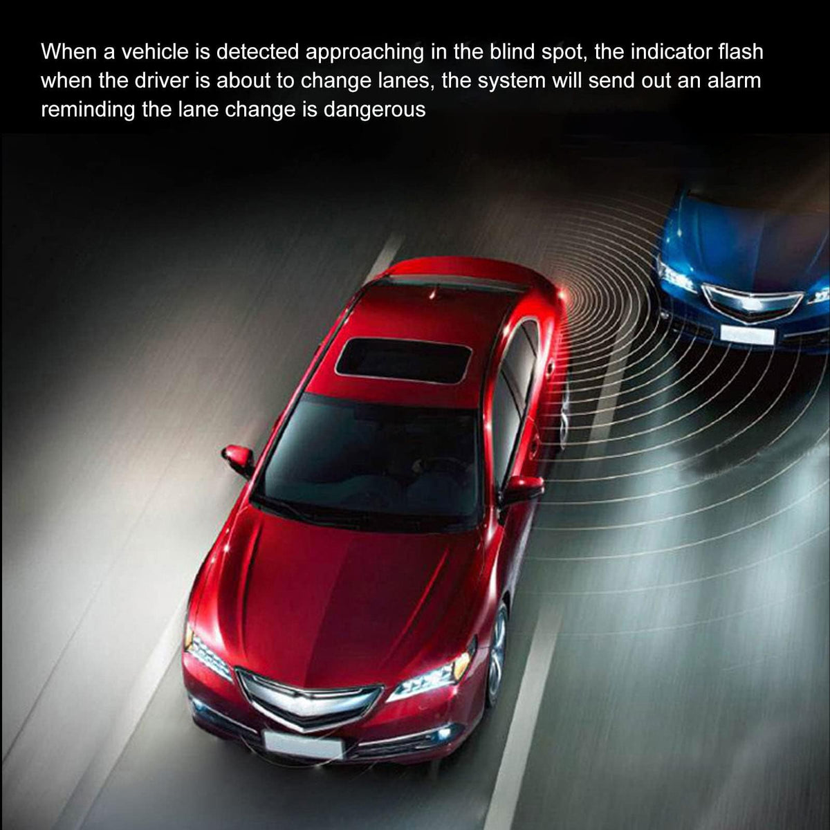Blind Spot Monitoring Sensor with Lane Change & Reversing Assist