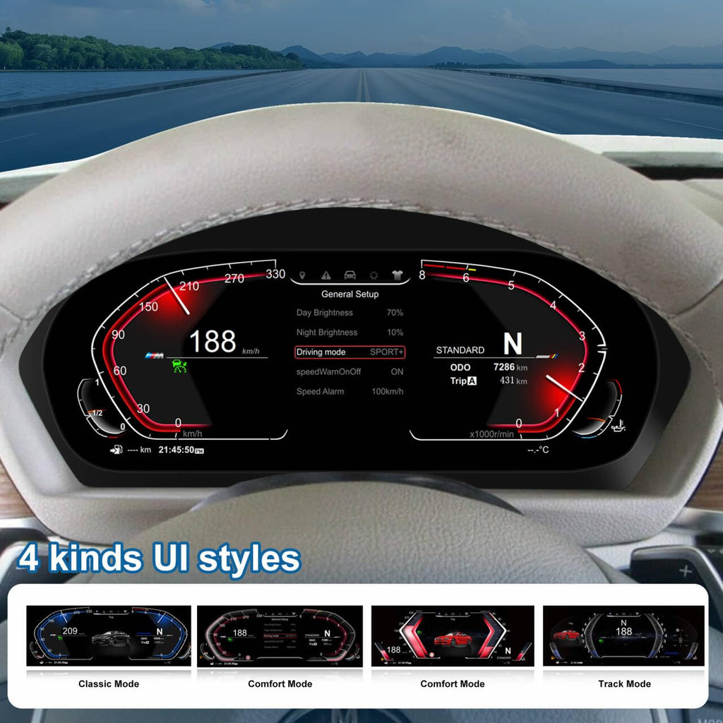 10.25" Digital Head-Up Display for BMW E90/E91/E92/E93 2005–2012