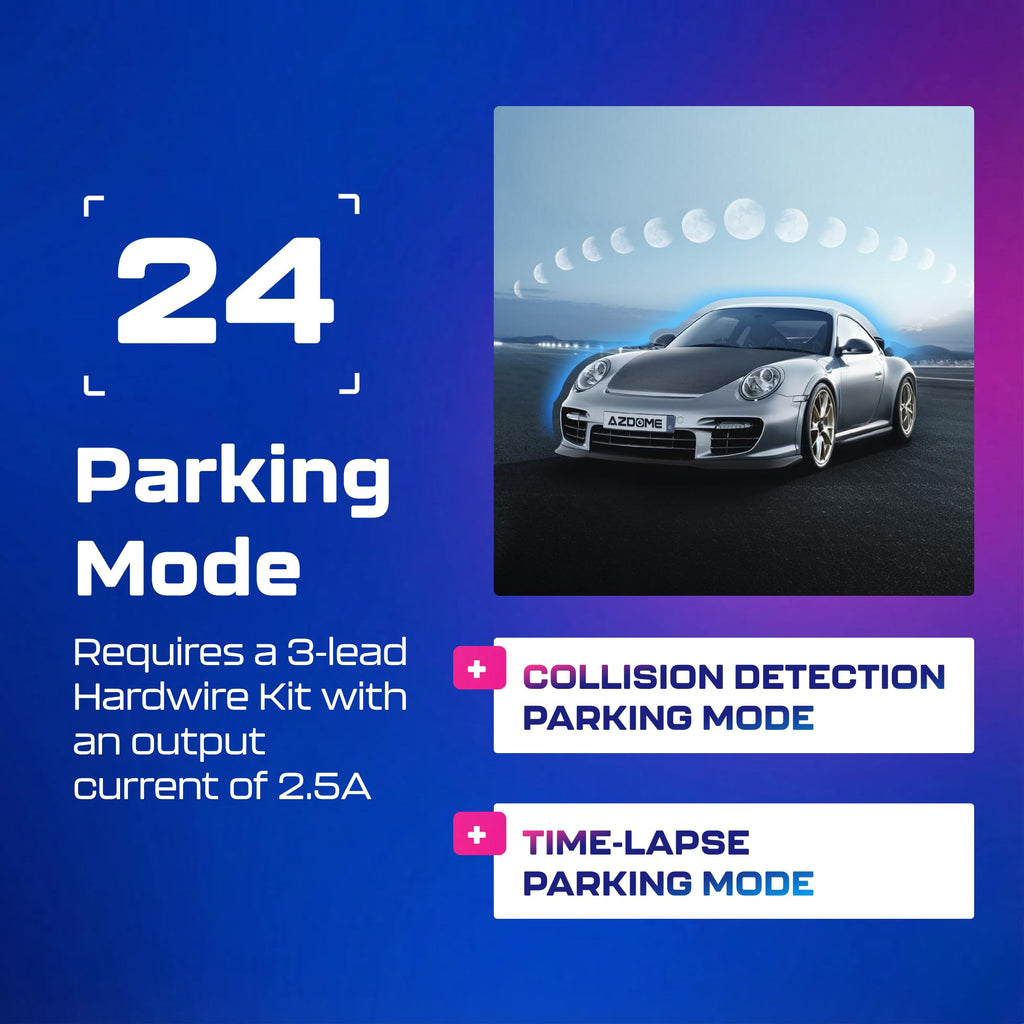 1296P WiFi Dash Cam with Voice Control & Parking Mode