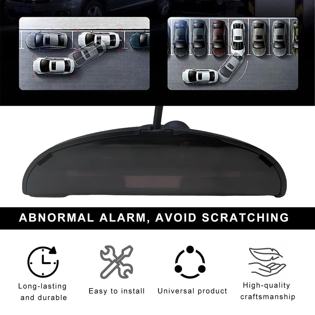 4-Sensor Reverse Parking Radar with LED Display & Buzzer