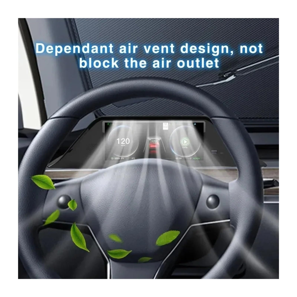 Touchscreen Head-Up Display with CarPlay & Android Auto for Tesla Model 3/Y