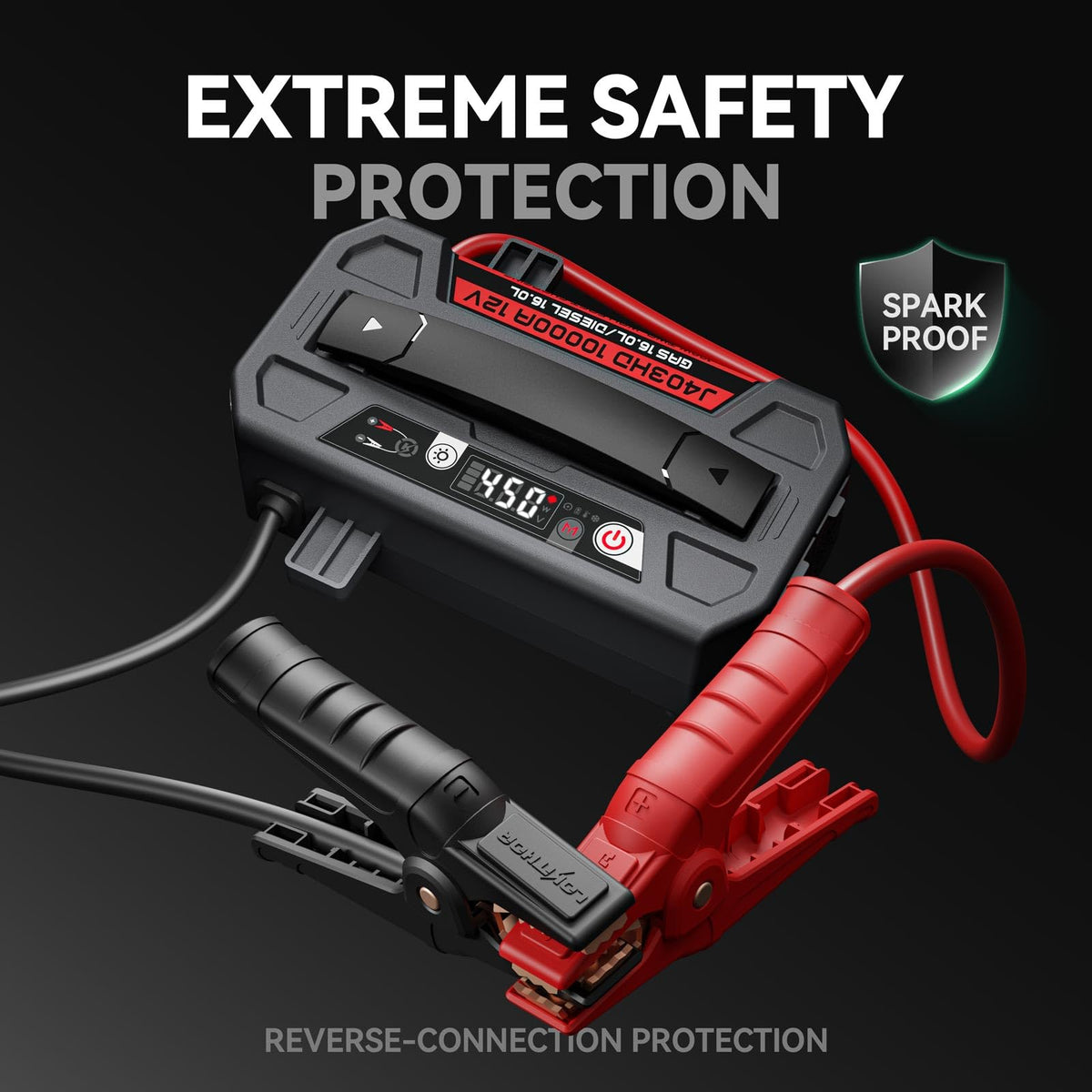 LOKITHOR J403HD 10000A 12V Jump Starter for Car 16L Gas and All Diesel
