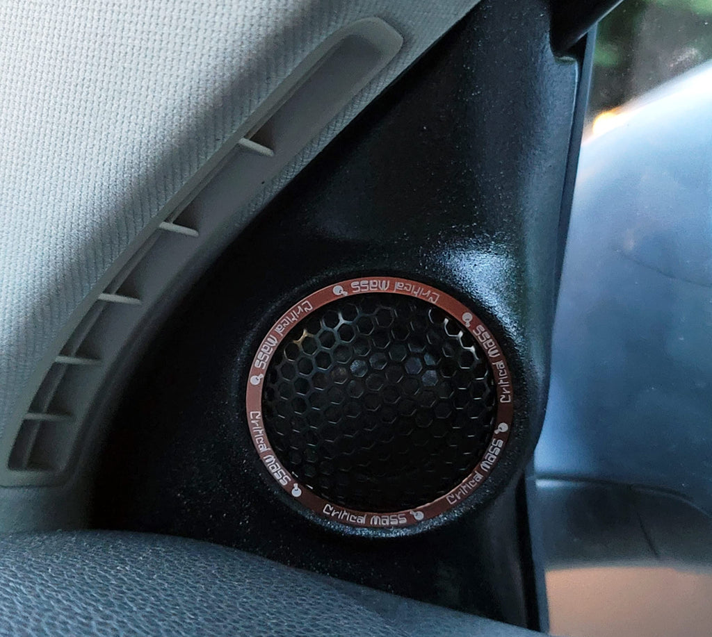 8" 2-Ohm Carbon Fiber Component Speaker Set with Crossovers & Silk Dome Tweeters