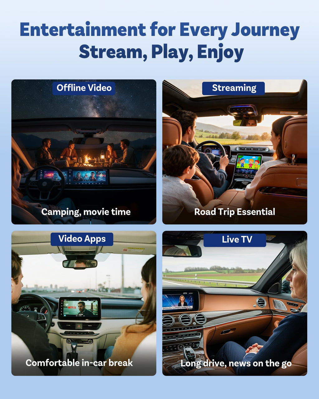 Car Video Player with Remote Control for Non-Touch Screens