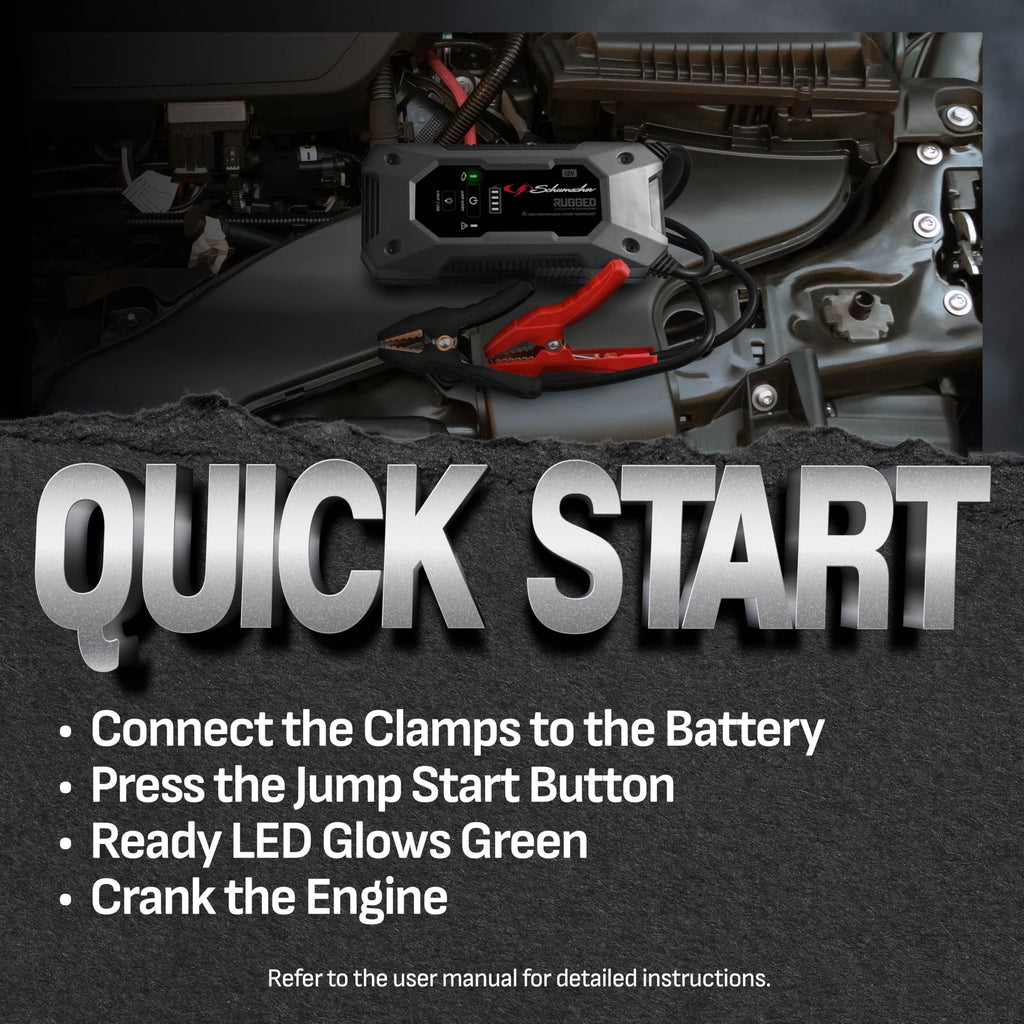 Schumacher Electric Lithium Jump Starter and Portable Power Pack