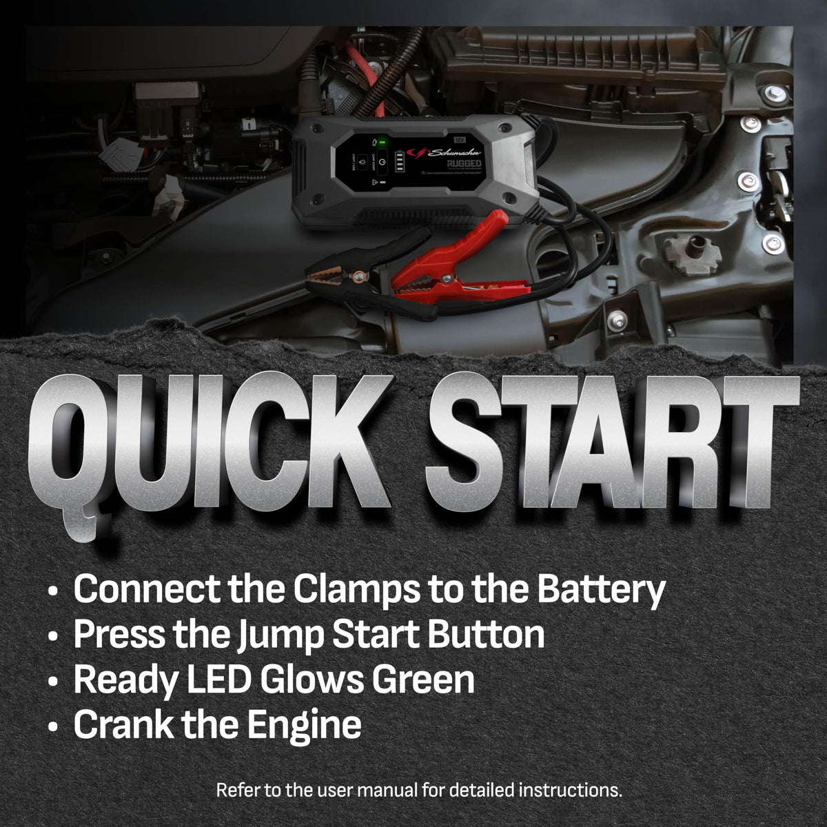 Schumacher Electric Lithium Jump Starter and Portable Power Pack